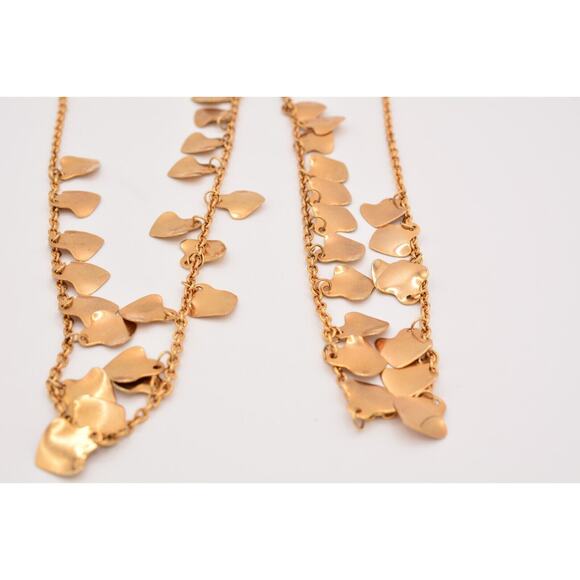 Vintage Statement Belt Gold Shaker Charm Dangle Linked Shiny Heavy Chunky 37" - Picture 9 of 12